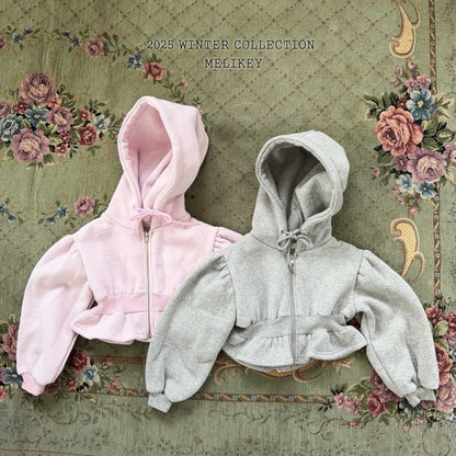 [PRE-ORDER] Crop Frill Hoodie Jacket