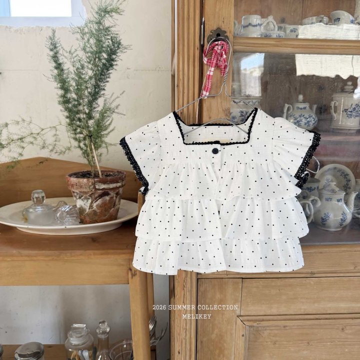 [PRE-ORDER] Dot Can Can Blouse