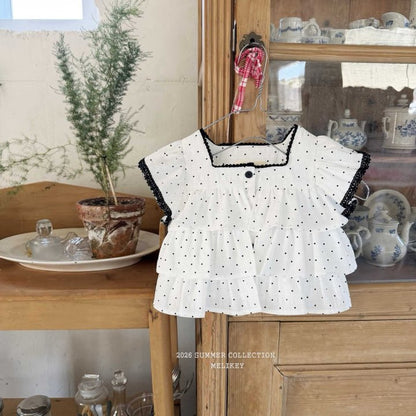 [PRE-ORDER] Dot Can Can Blouse