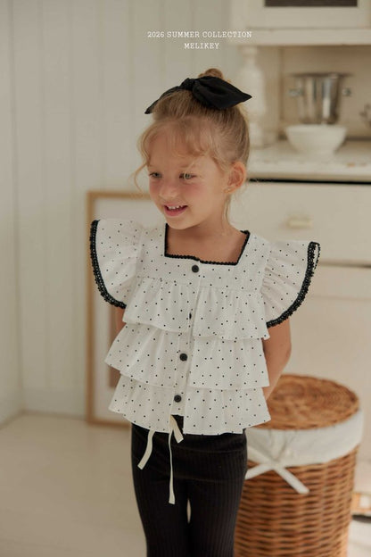 [PRE-ORDER] Dot Can Can Blouse