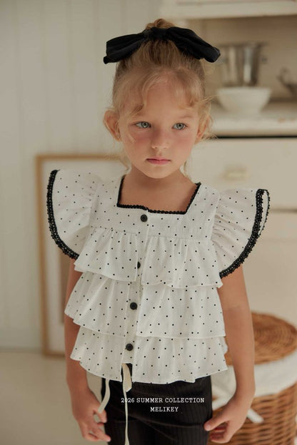 [PRE-ORDER] Dot Can Can Blouse