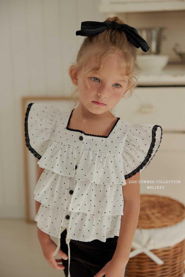 [PRE-ORDER] Dot Can Can Blouse