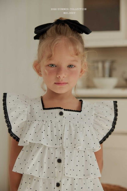 [PRE-ORDER] Dot Can Can Blouse