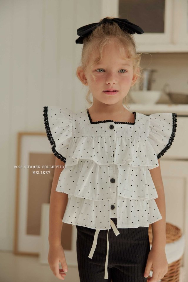 [PRE-ORDER] Dot Can Can Blouse