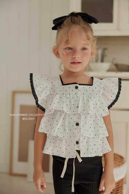 [PRE-ORDER] Dot Can Can Blouse