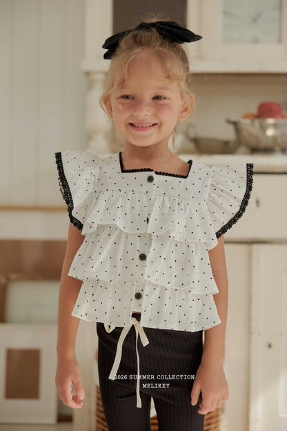 [PRE-ORDER] Dot Can Can Blouse