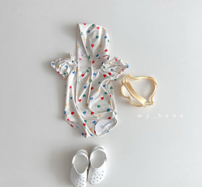 [PRE-ORDER] Shirring Swim Suit + Hat Set