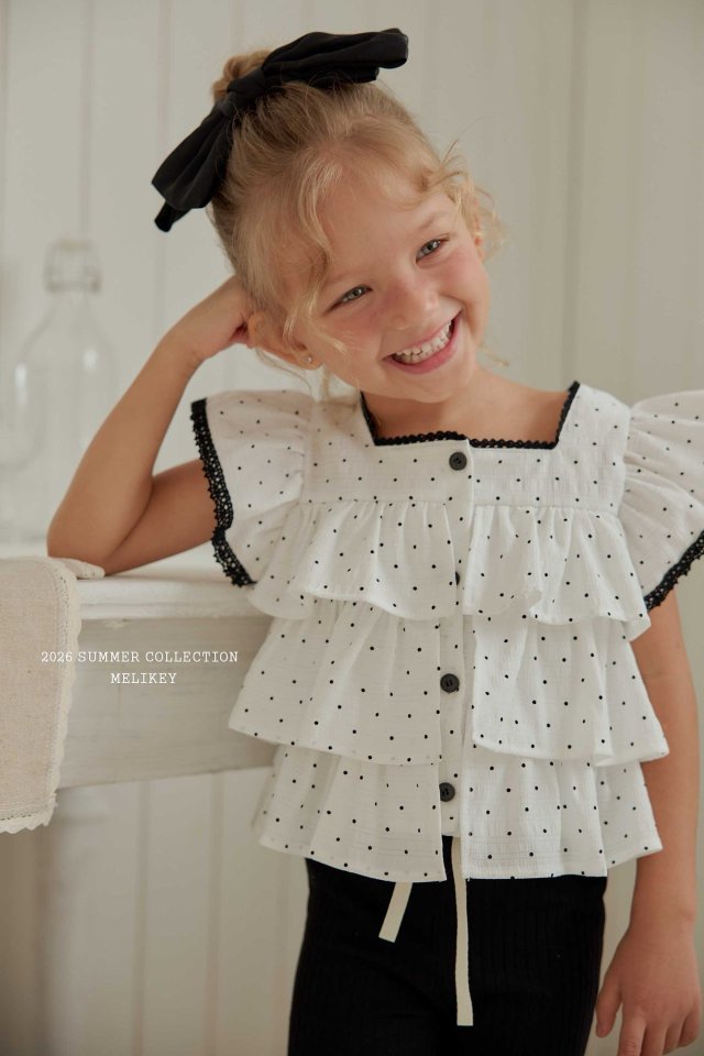 [PRE-ORDER] Dot Can Can Blouse