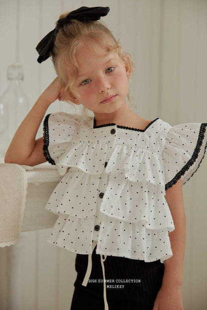 [PRE-ORDER] Dot Can Can Blouse