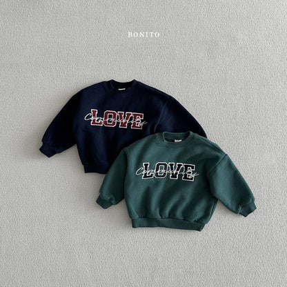 Love Corduroy Sweatshirts [Green/M(3-4yr)]
