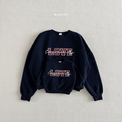 Love Corduroy Sweatshirts [Green/M(3-4yr)]