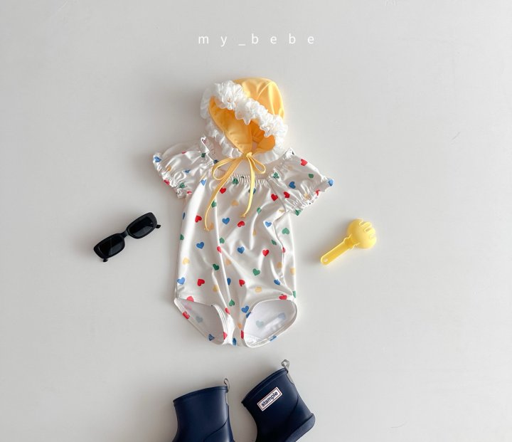 [PRE-ORDER] Shirring Swim Suit + Hat Set