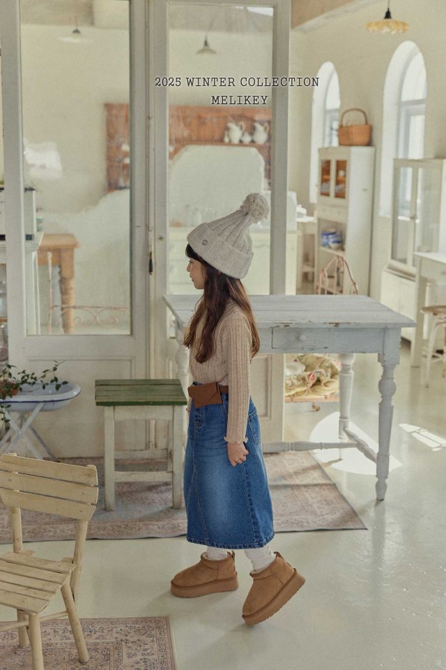 [PRE-ORDER] A Line Long Denim Skirts