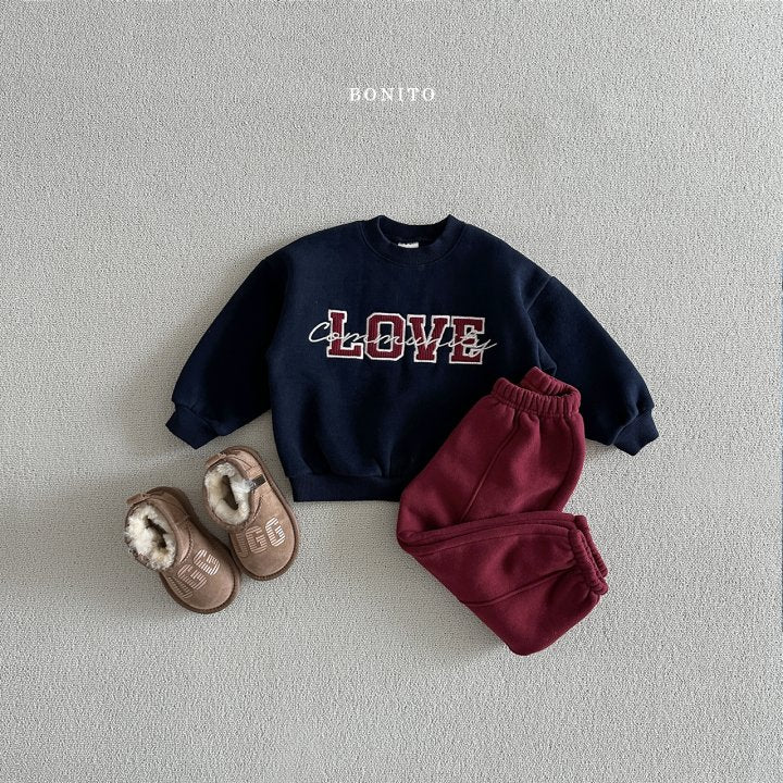 Love Corduroy Sweatshirts [Green/M(3-4yr)]