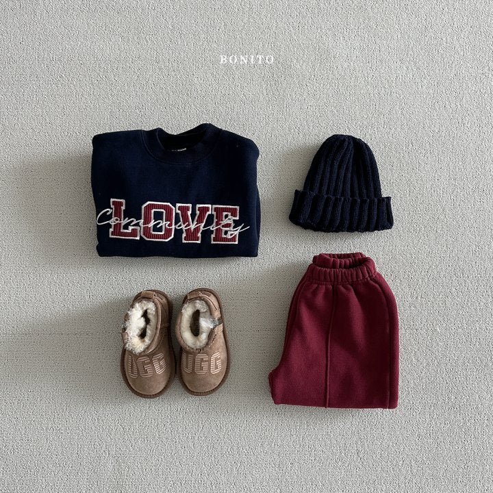 Love Corduroy Sweatshirts [Green/M(3-4yr)]