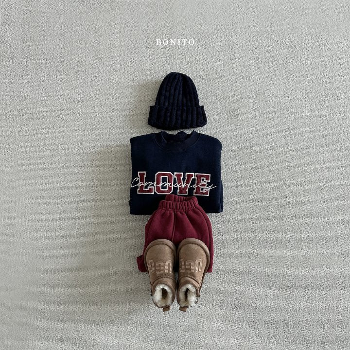 Love Corduroy Sweatshirts [Green/M(3-4yr)]