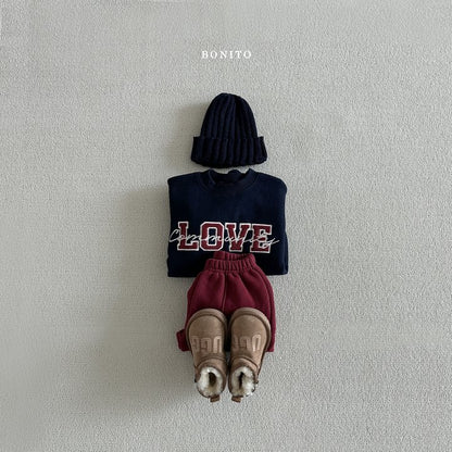 Love Corduroy Sweatshirts [Green/M(3-4yr)]