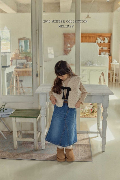 [PRE-ORDER] A Line Long Denim Skirts