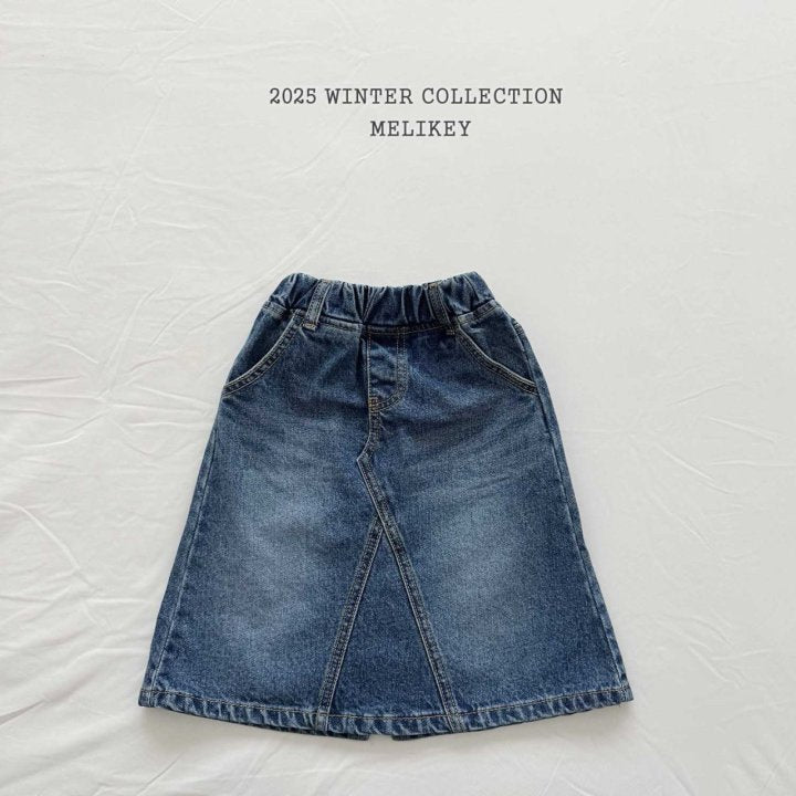 [PRE-ORDER] A Line Long Denim Skirts