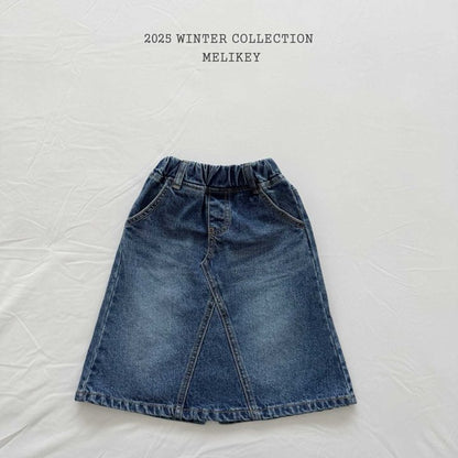 [PRE-ORDER] A Line Long Denim Skirts