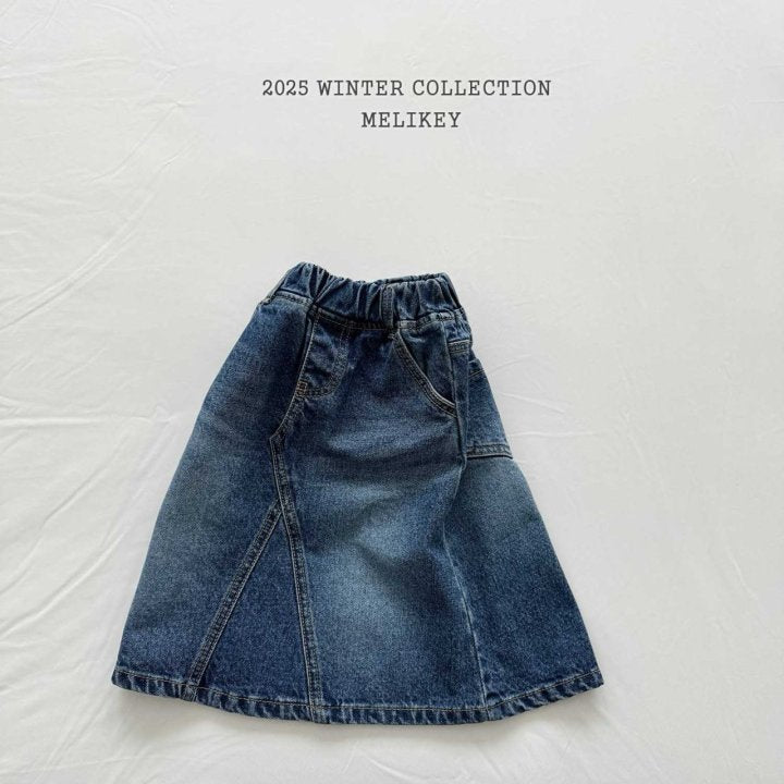 [PRE-ORDER] A Line Long Denim Skirts