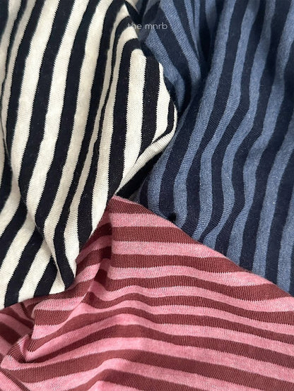 [PRE-ORDER] Cozy Stripe 3/4 Sleeve T-Shirts