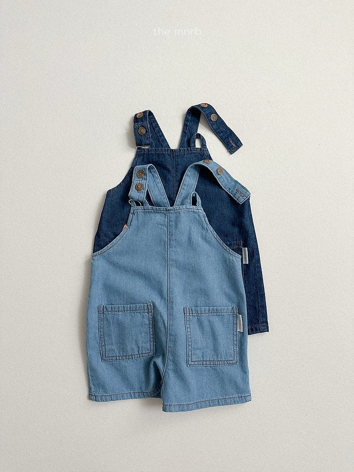 [PRE-ORDER] Distressed Denim Overalls