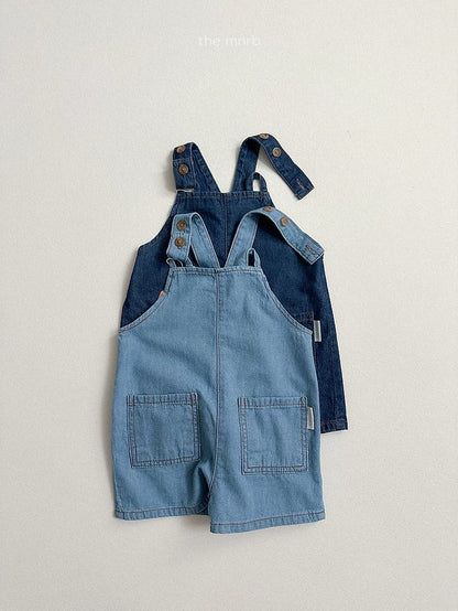 [PRE-ORDER] Distressed Denim Overalls