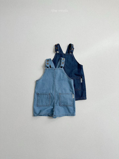 [PRE-ORDER] Distressed Denim Overalls