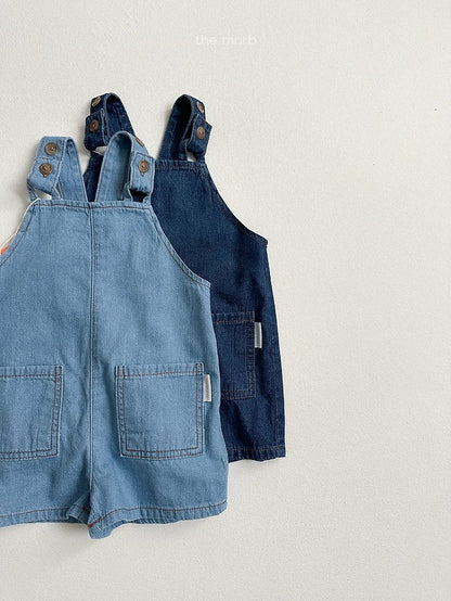 [PRE-ORDER] Distressed Denim Overalls