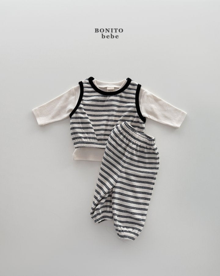 [PRE-ORDER] Stripe Terry Baby Set