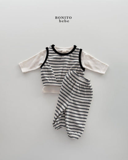 [PRE-ORDER] Stripe Terry Baby Set