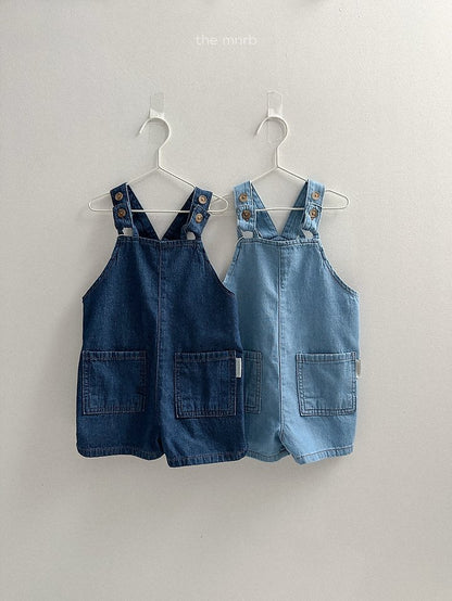 [PRE-ORDER] Distressed Denim Overalls