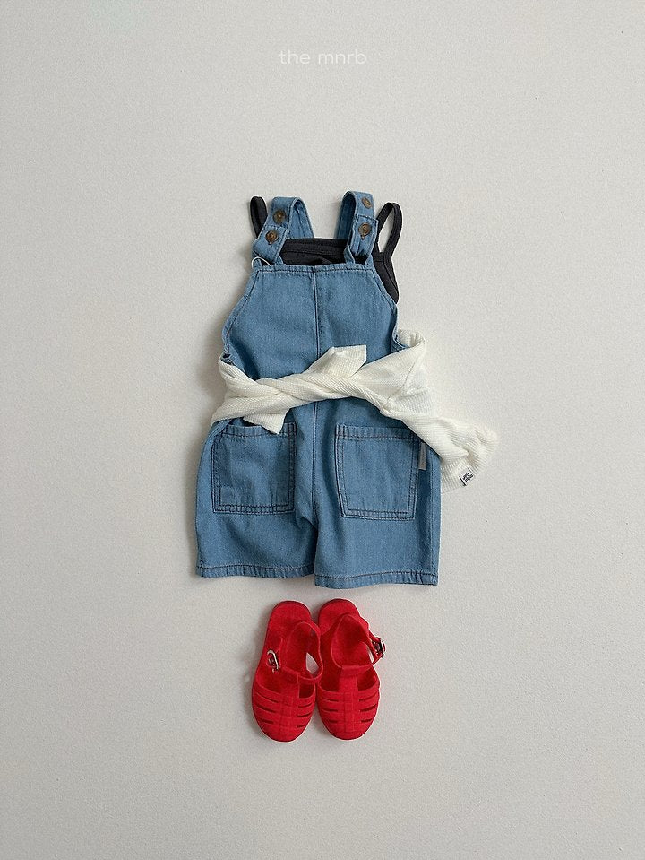 [PRE-ORDER] Distressed Denim Overalls