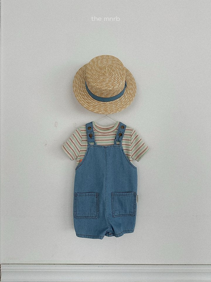[PRE-ORDER] Distressed Denim Overalls