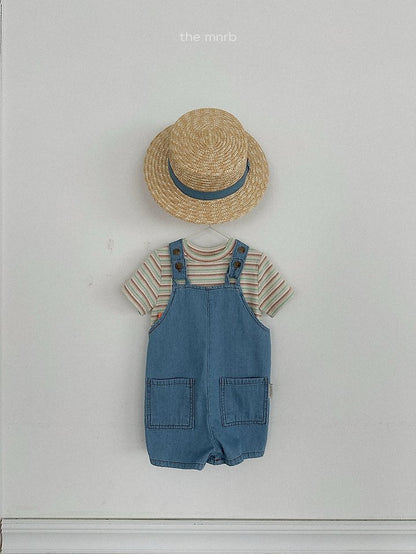 [PRE-ORDER] Distressed Denim Overalls