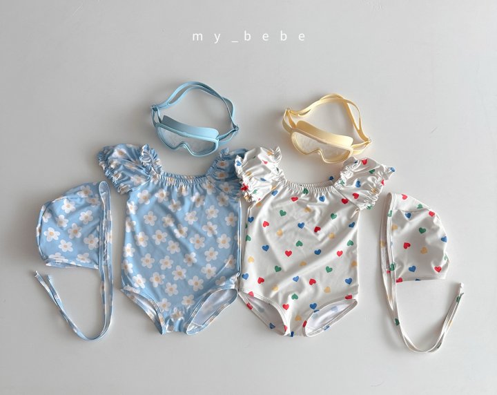[PRE-ORDER] Shirring Swim Suit + Hat Set