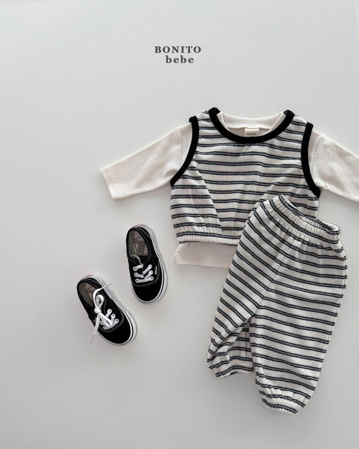 [PRE-ORDER] Stripe Terry Baby Set
