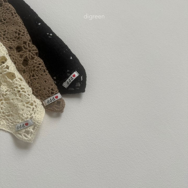 Sorbet Crochet Scarf [Cream]