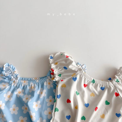 [PRE-ORDER] Shirring Swim Suit + Hat Set