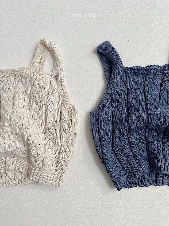 [PRE-ORDER] Cable Sweater Vest Top
