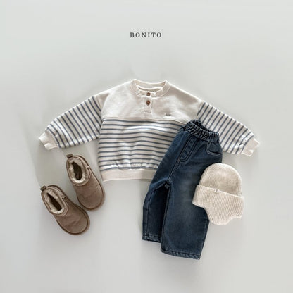 [PRE-ORDER] Stripe Placket Sweatshirts