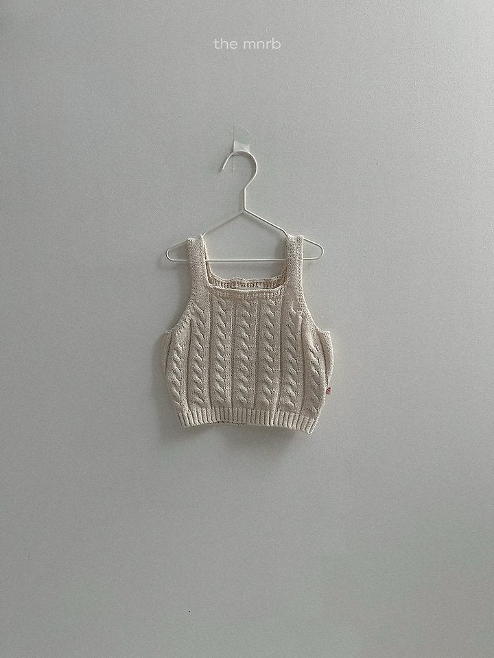 [PRE-ORDER] Cable Sweater Vest Top