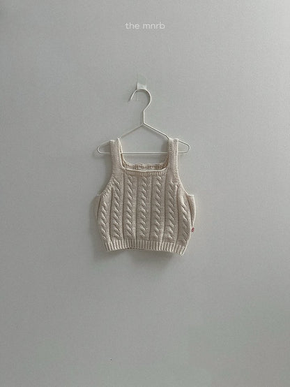[PRE-ORDER] Cable Sweater Vest Top