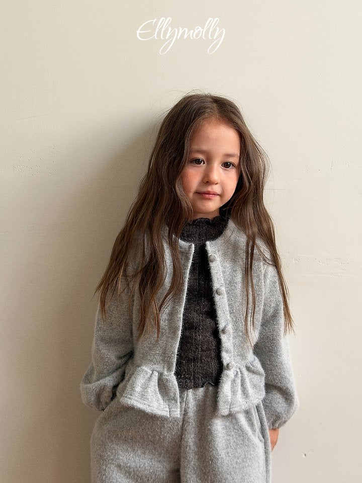 [PRE-ORDER] Snowflake Angora Frill Cardigan