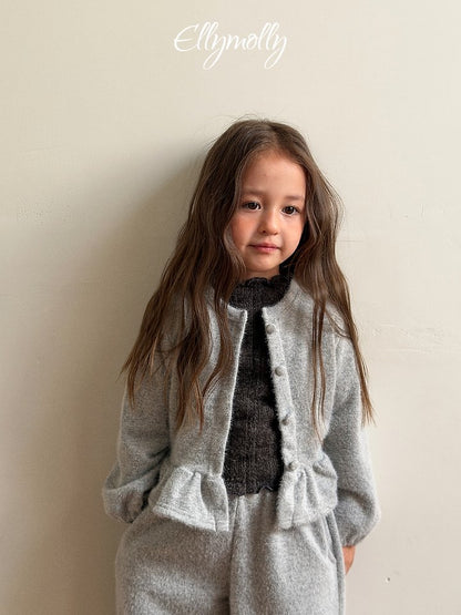 [PRE-ORDER] Snowflake Angora Frill Cardigan