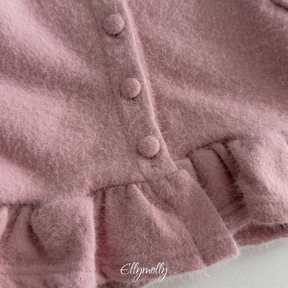[PRE-ORDER] Snowflake Angora Frill Cardigan