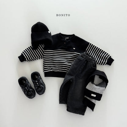 [PRE-ORDER] Stripe Placket Sweatshirts