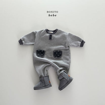 [PRE-ORDER] Color Block Two Pocket Body Suit