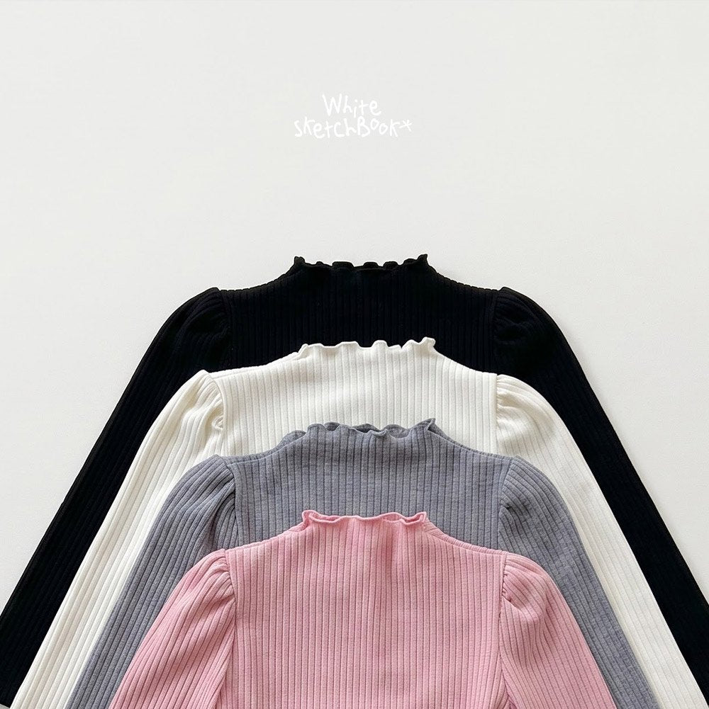 [PRE-ORDER] Shirring Wave Ribbed T-Shirts